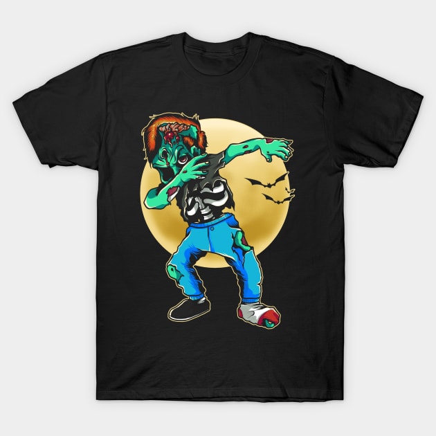 Zombie Dab Trapper Kid T-Shirt by alxmd